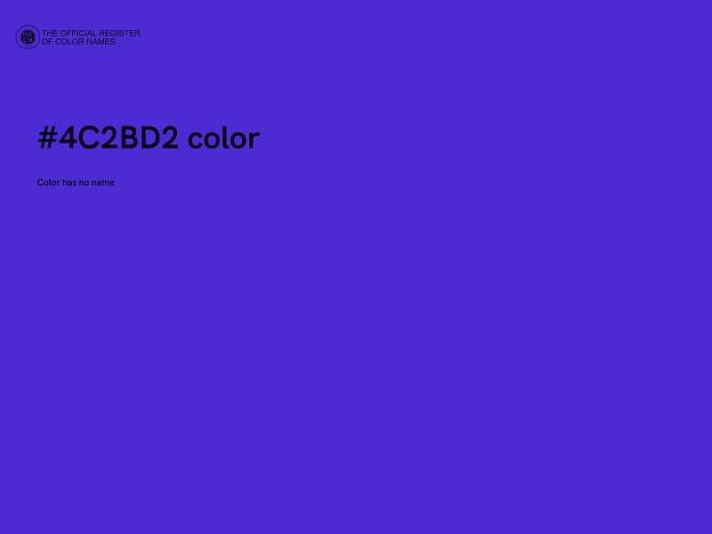 #4C2BD2 color image