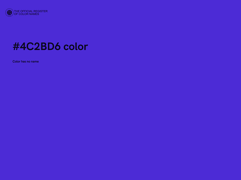 #4C2BD6 color image