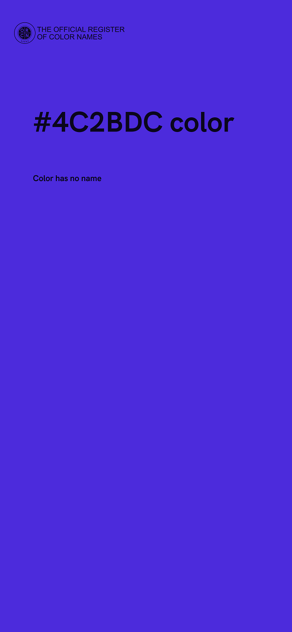 #4C2BDC color image