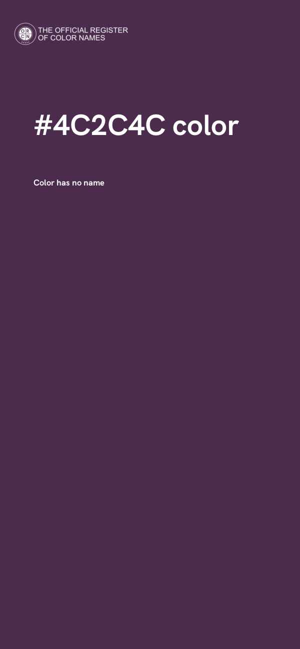 #4C2C4C color image