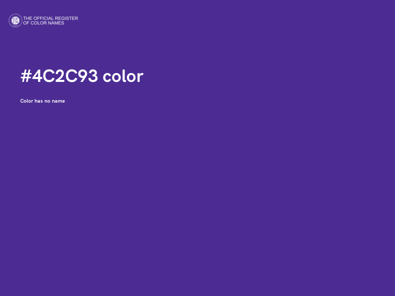 #4C2C93 color image