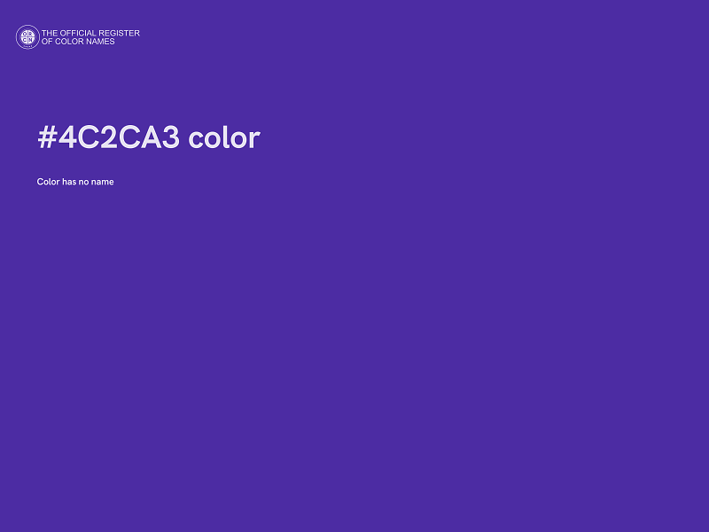 #4C2CA3 color image