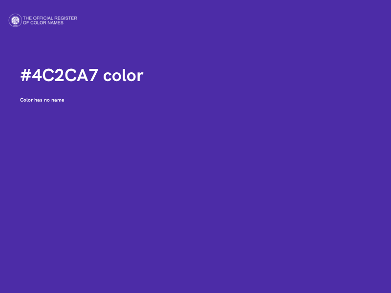 #4C2CA7 color image