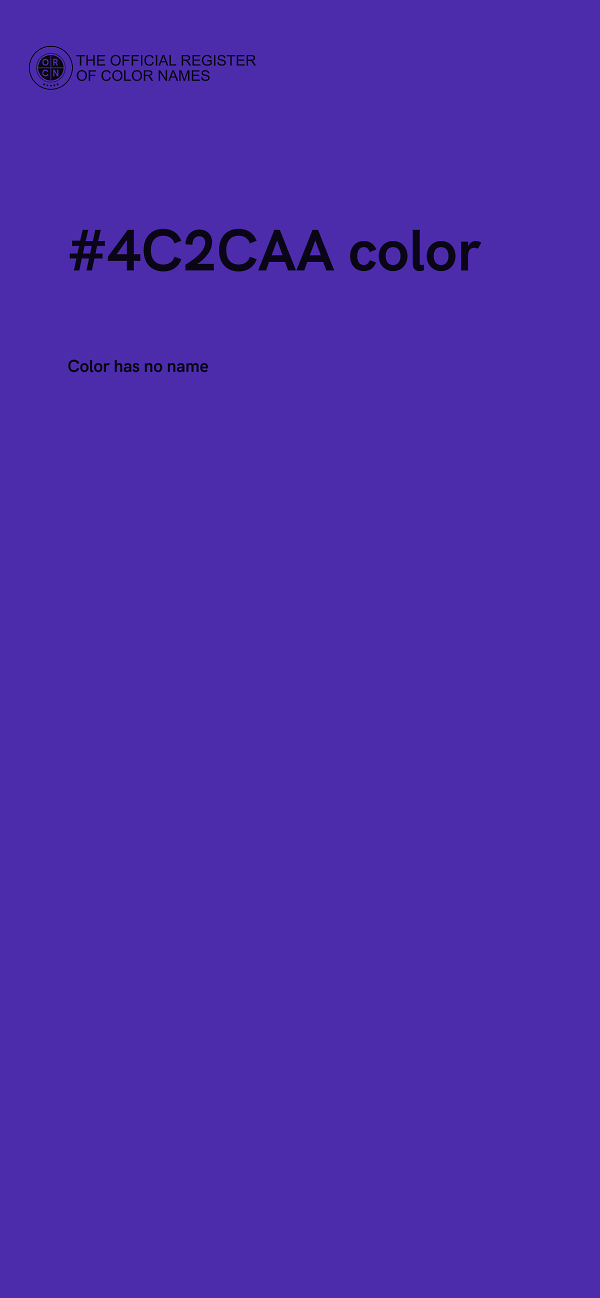 #4C2CAA color image