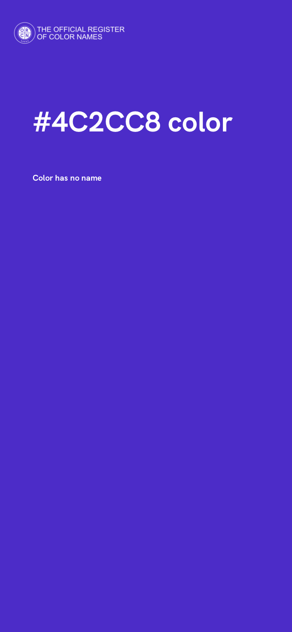 #4C2CC8 color image