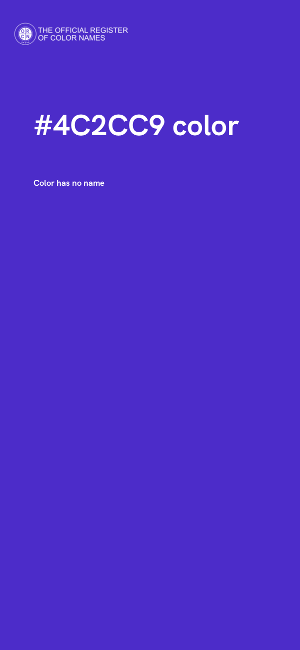 #4C2CC9 color image