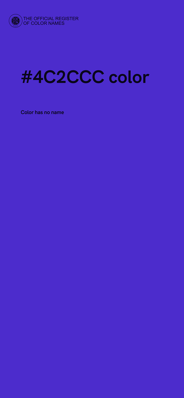 #4C2CCC color image