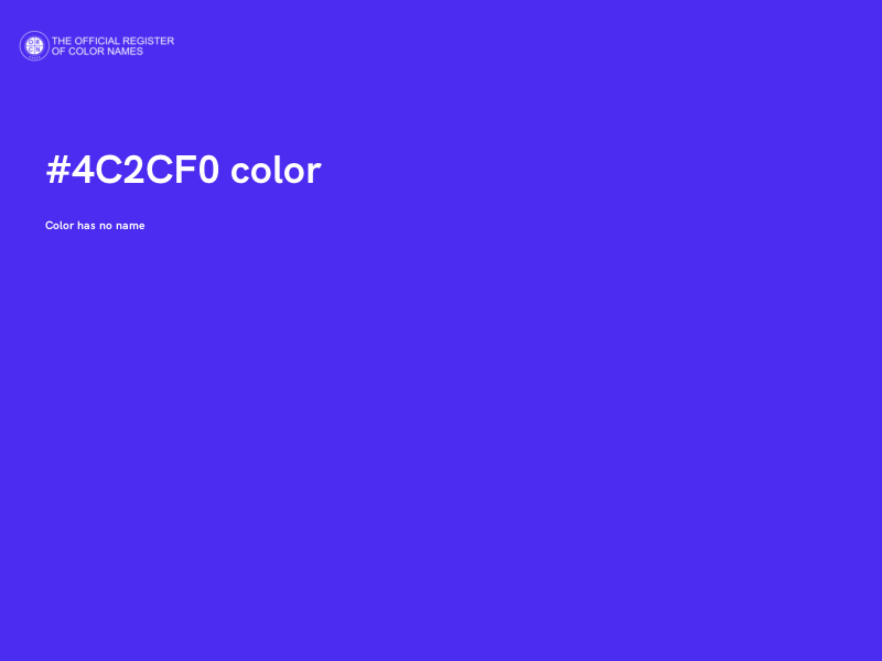 #4C2CF0 color image