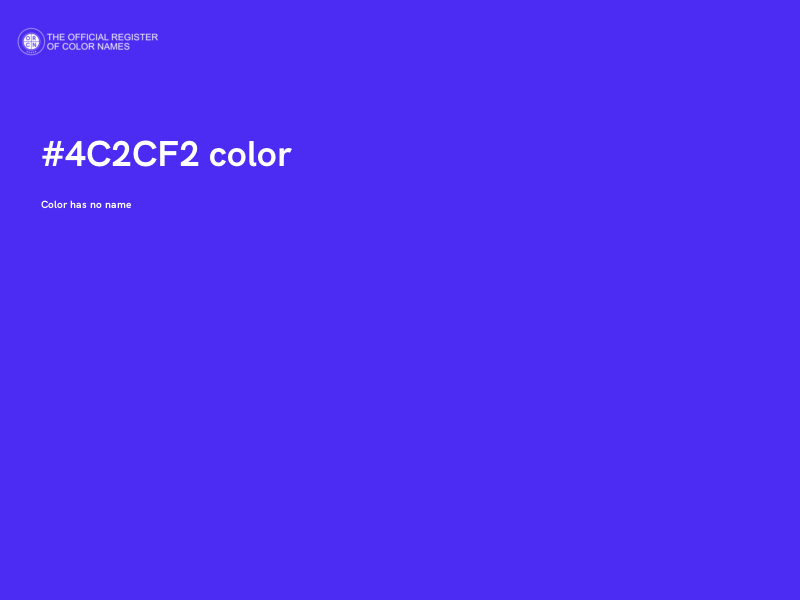 #4C2CF2 color image