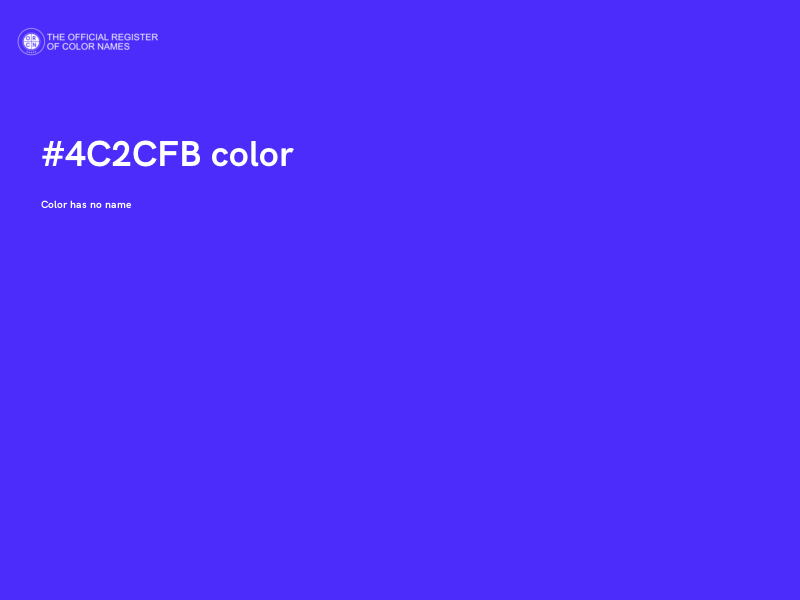 #4C2CFB color image