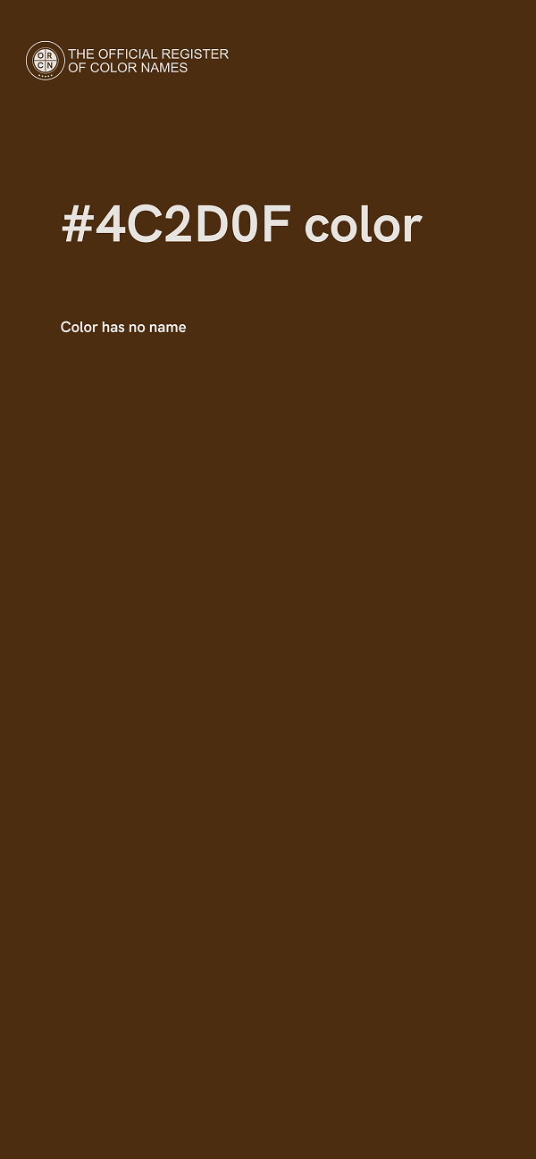 #4C2D0F color image