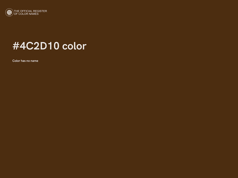 #4C2D10 color image