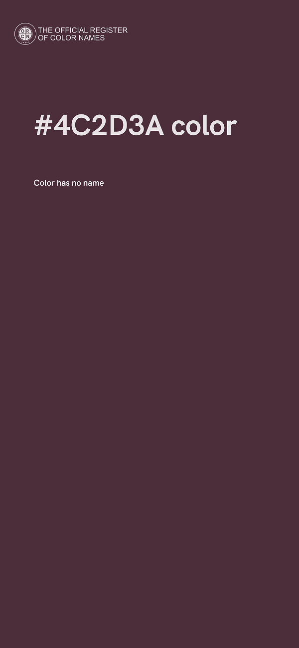 #4C2D3A color image