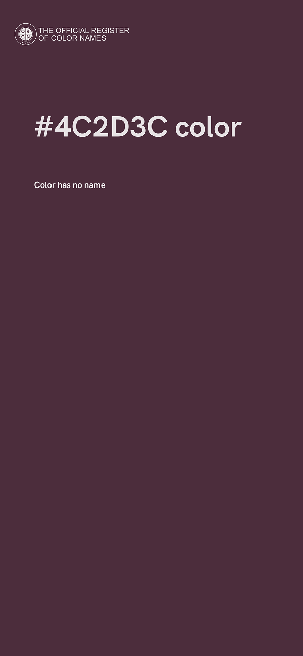 #4C2D3C color image
