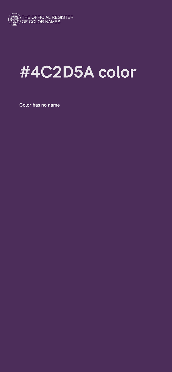 #4C2D5A color image