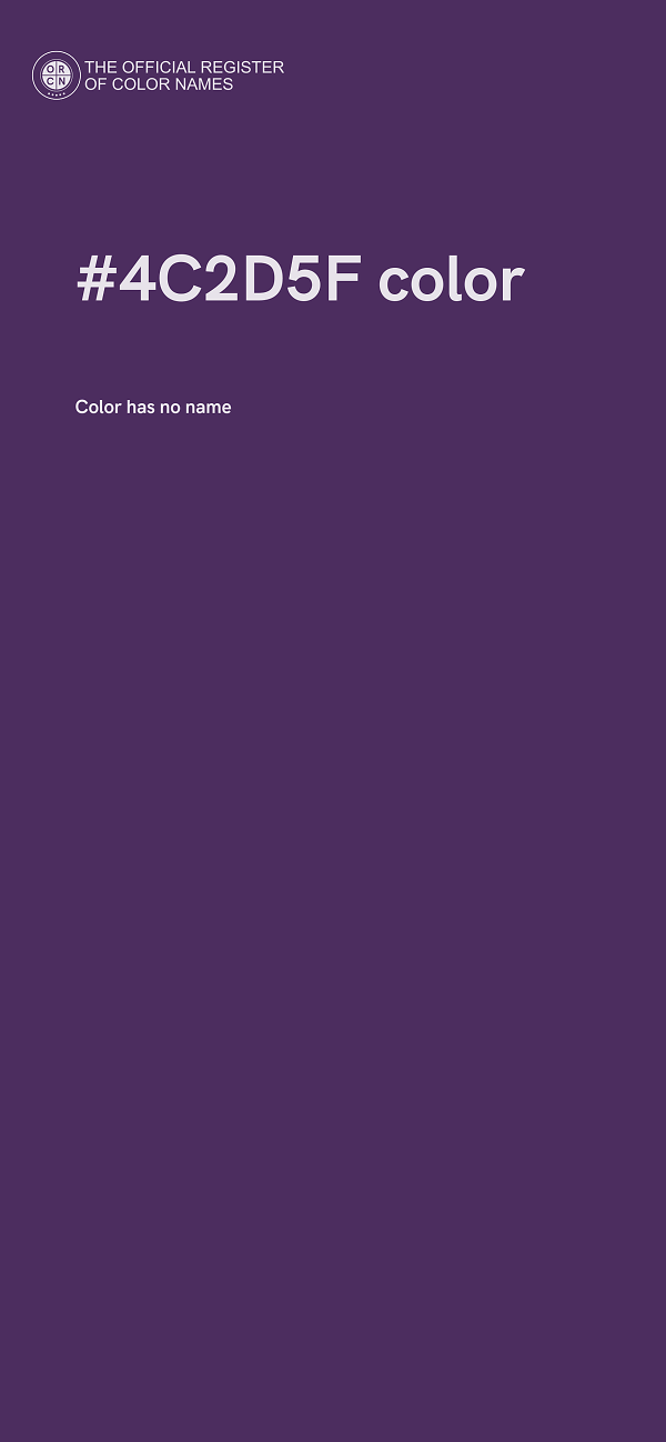 #4C2D5F color image