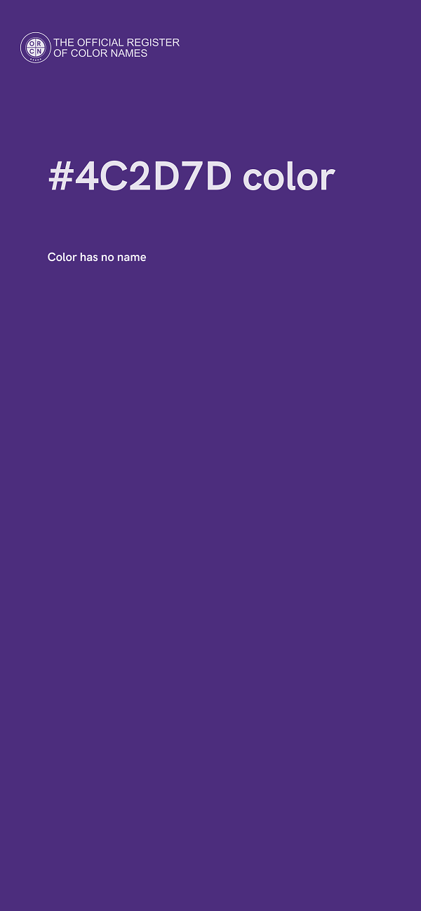 #4C2D7D color image