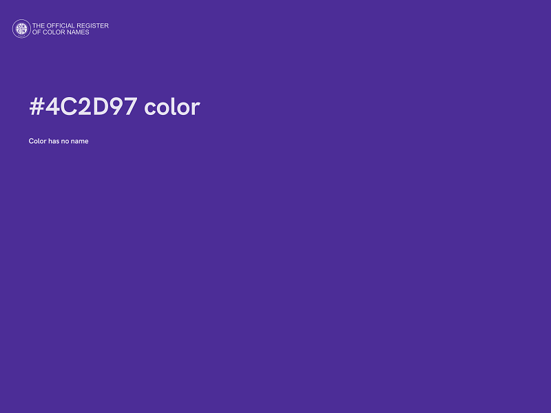 #4C2D97 color image