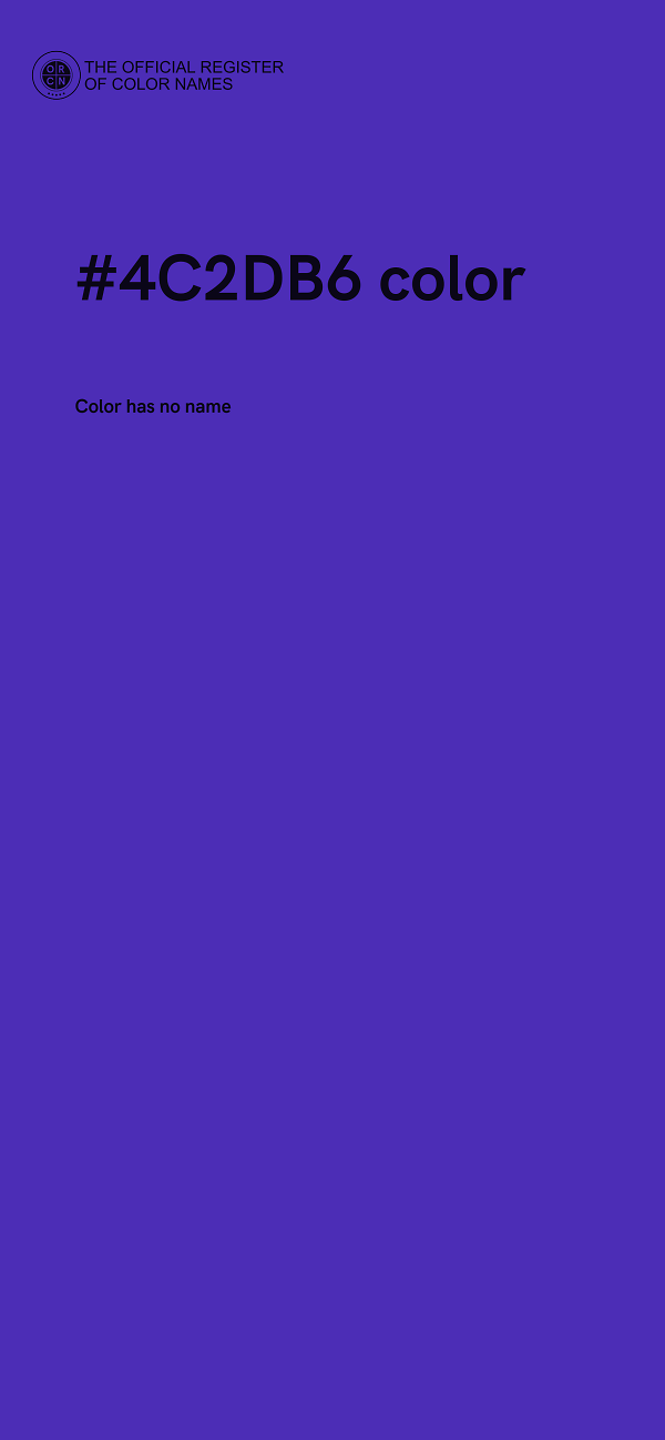 #4C2DB6 color image