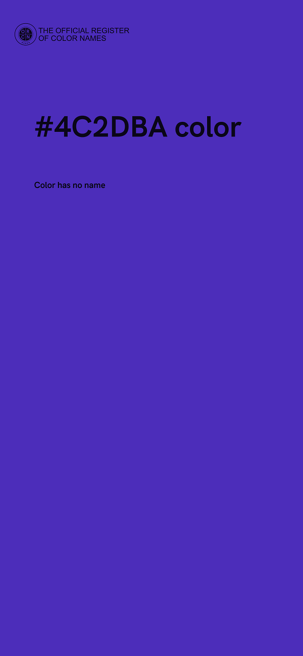#4C2DBA color image