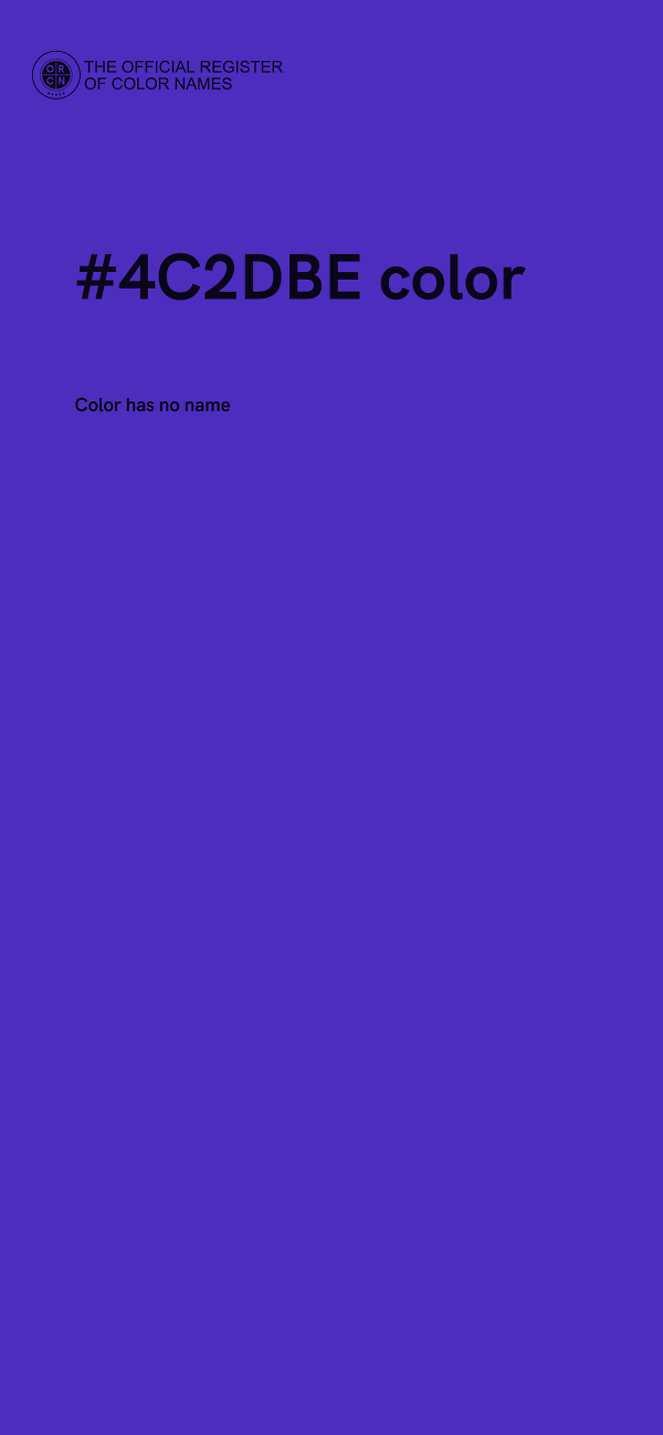 #4C2DBE color image