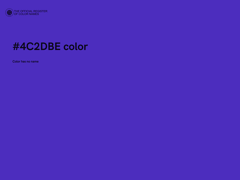 #4C2DBE color image