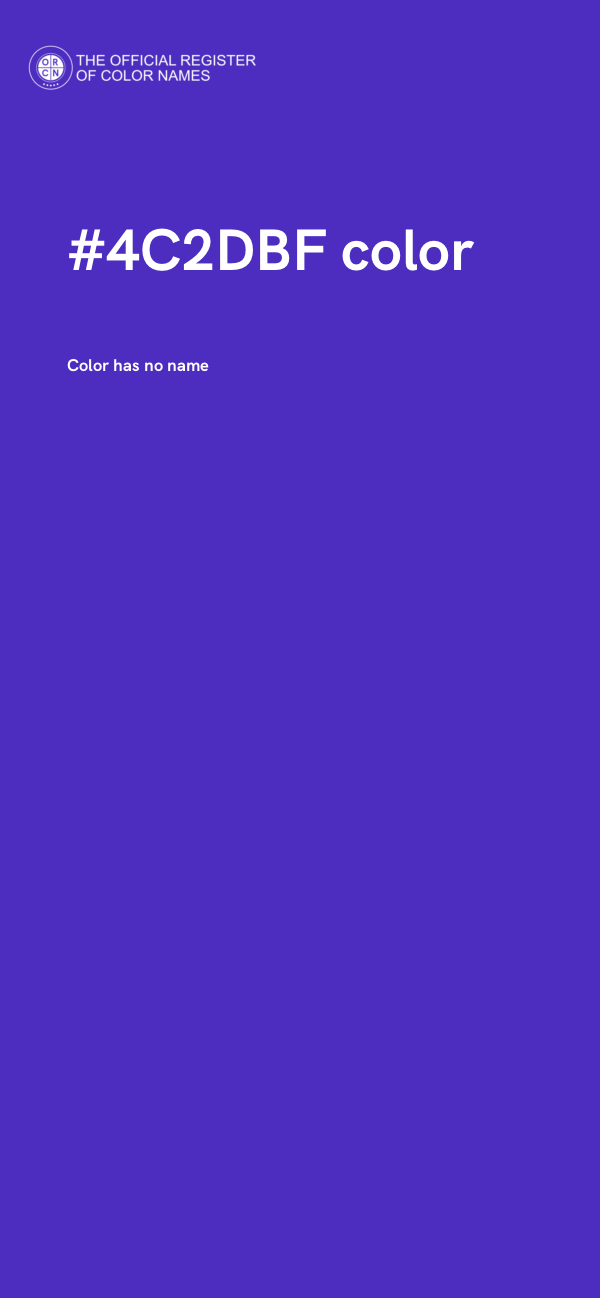 #4C2DBF color image