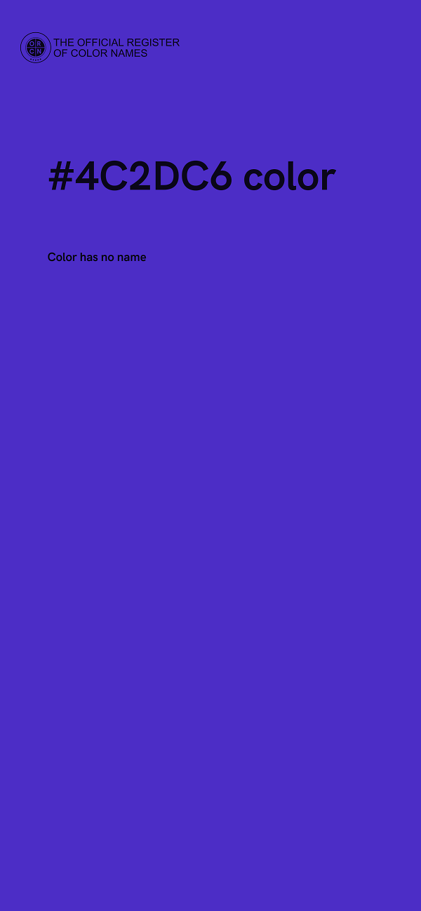 #4C2DC6 color image
