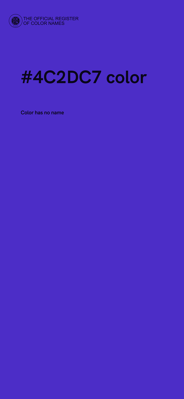 #4C2DC7 color image