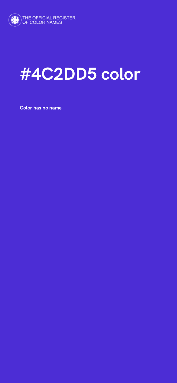 #4C2DD5 color image