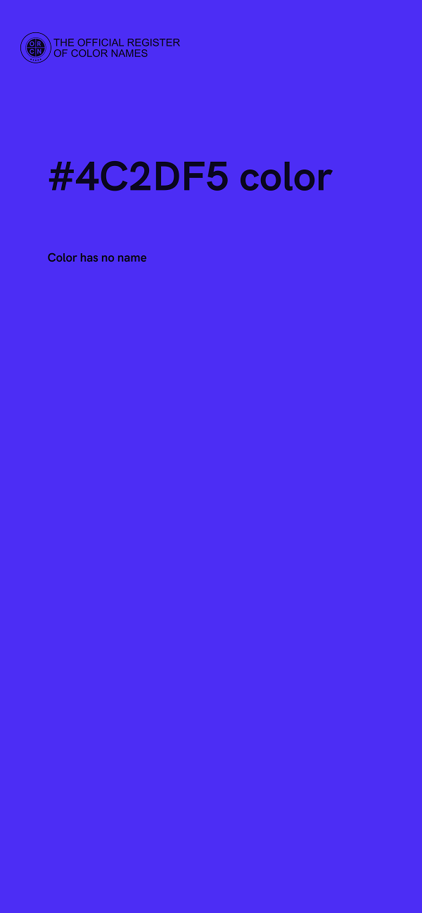 #4C2DF5 color image