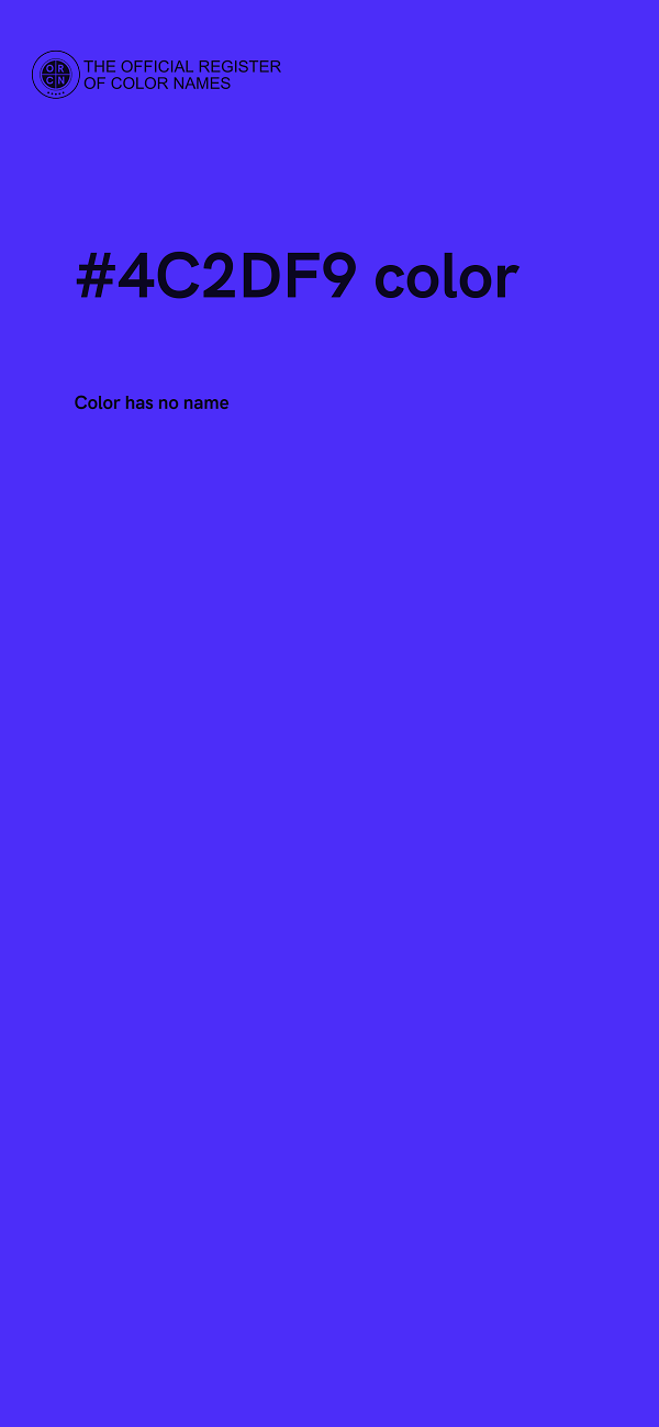 #4C2DF9 color image