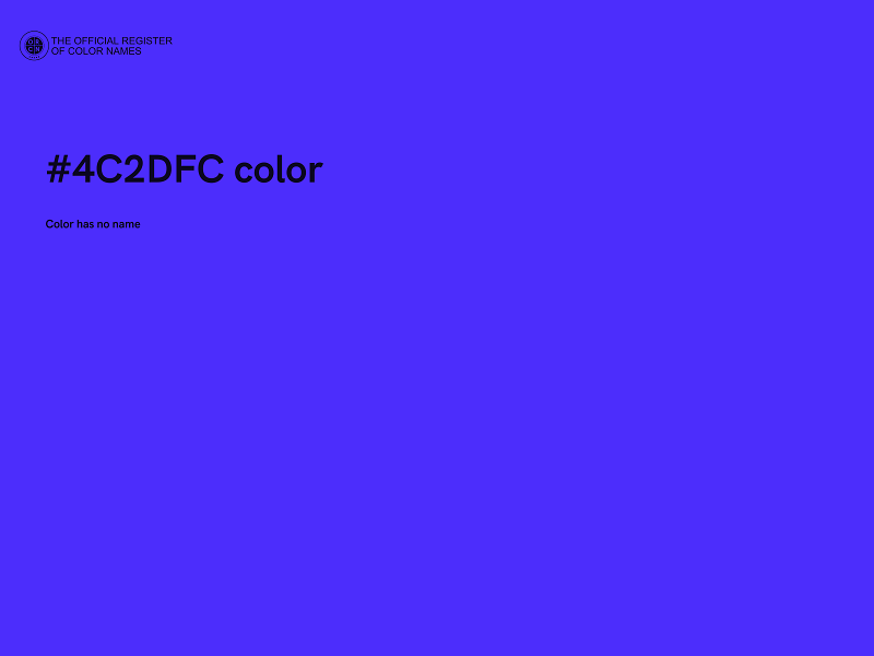 #4C2DFC color image