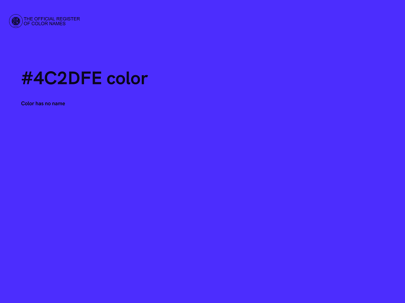 #4C2DFE color image