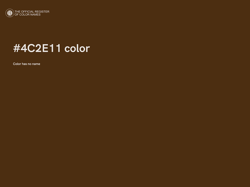 #4C2E11 color image