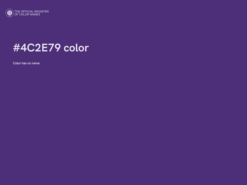 #4C2E79 color image