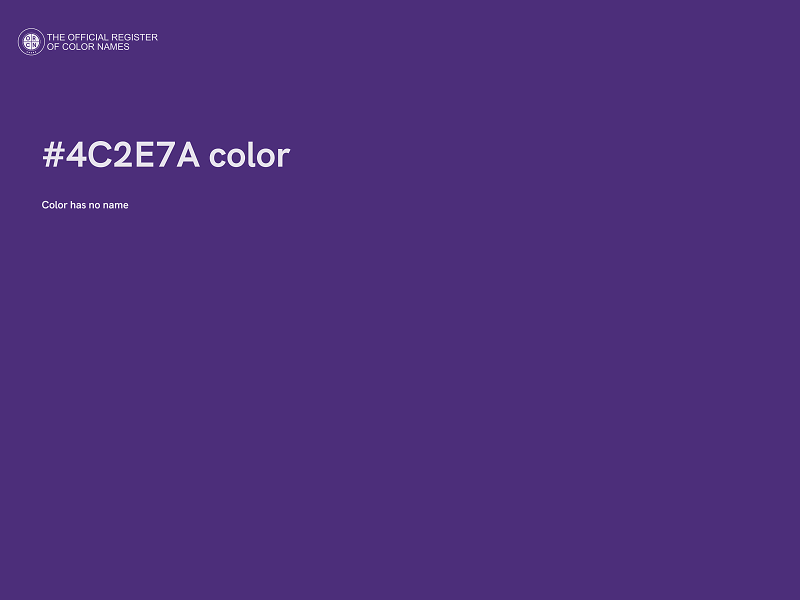 #4C2E7A color image