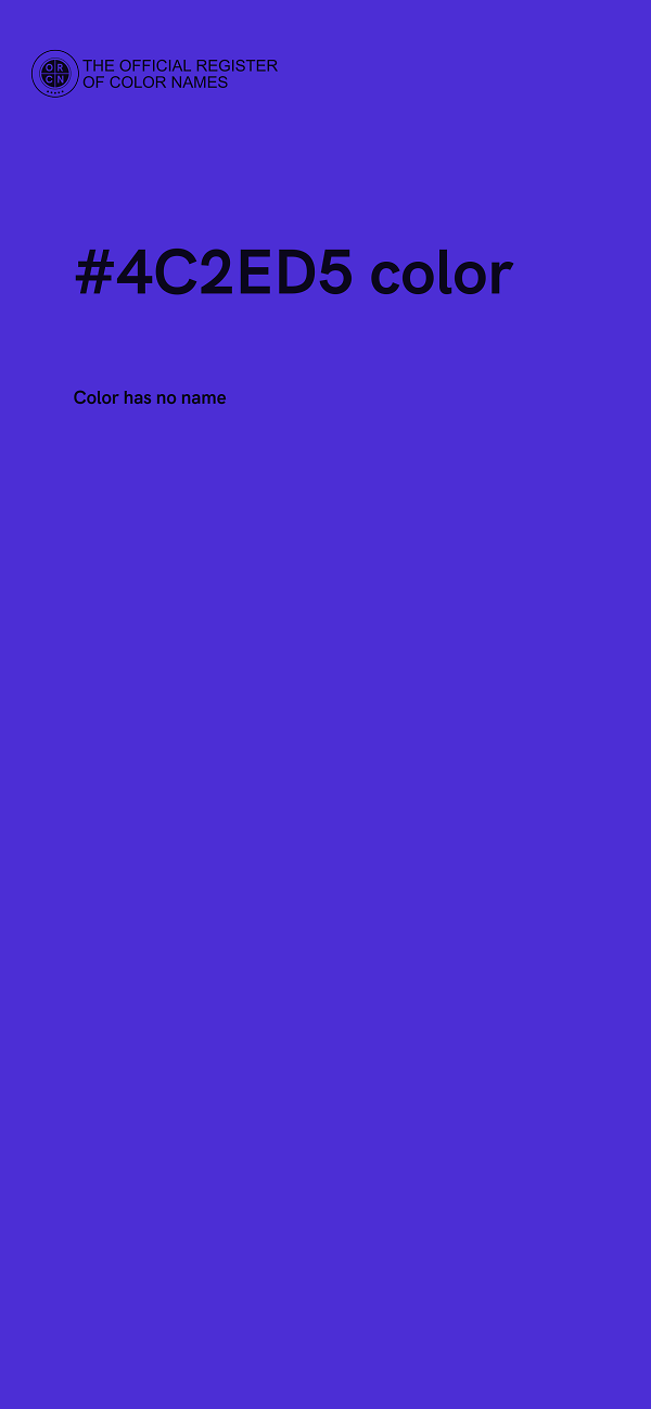 #4C2ED5 color image