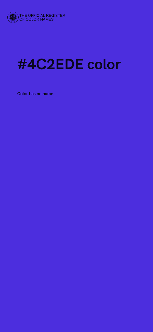 #4C2EDE color image