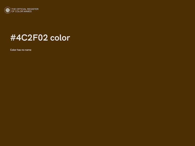 #4C2F02 color image