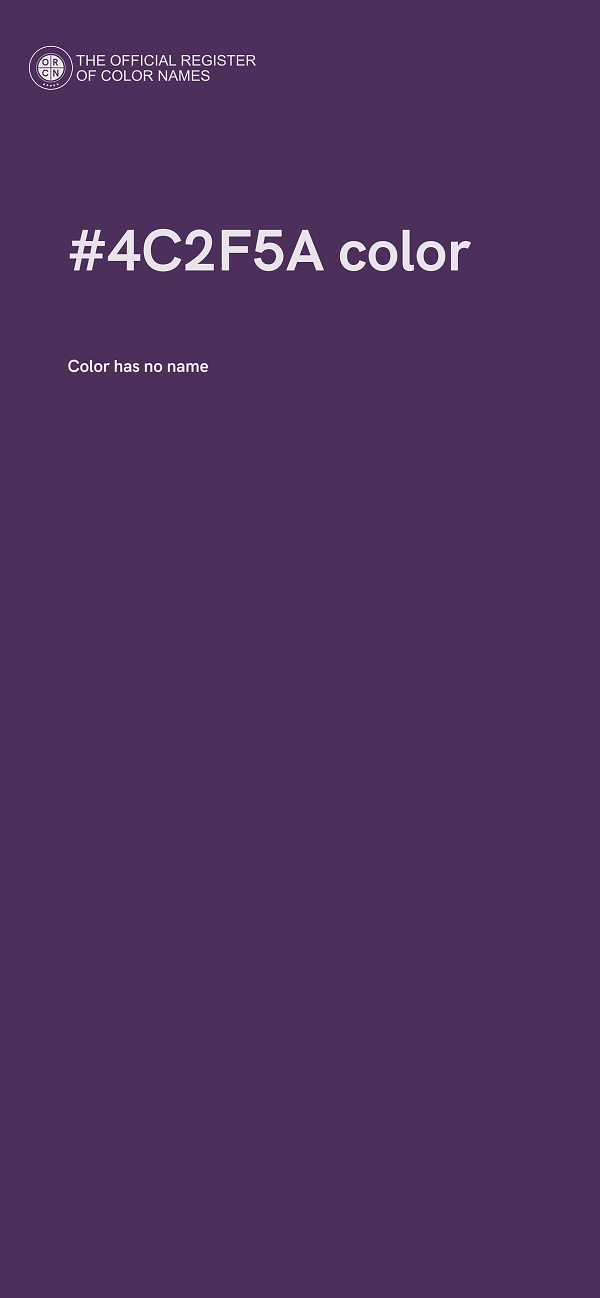 #4C2F5A color image