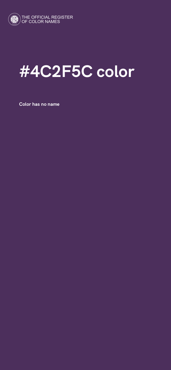 #4C2F5C color image