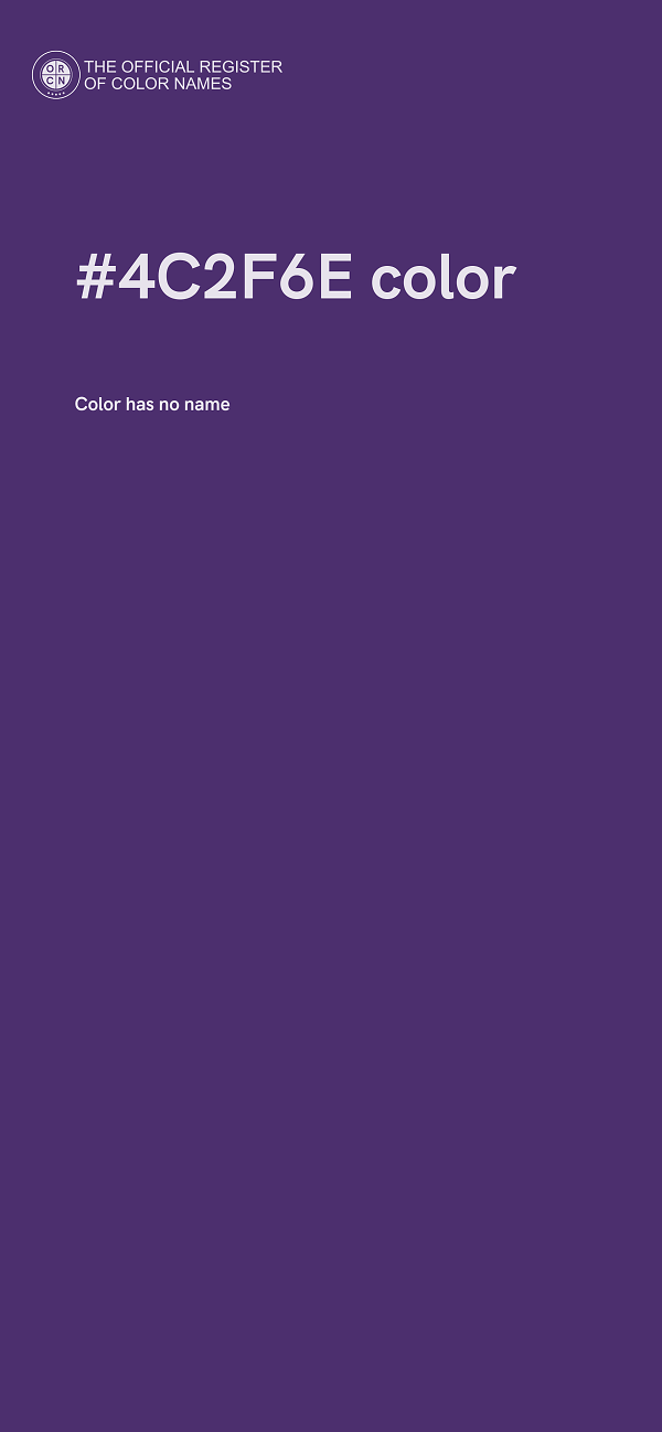 #4C2F6E color image