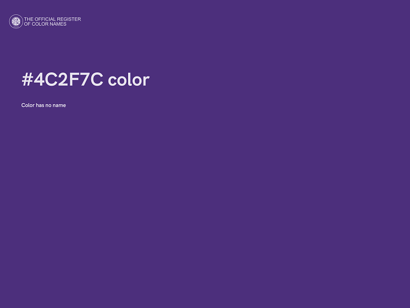 #4C2F7C color image