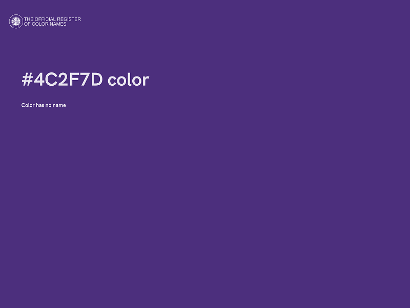 #4C2F7D color image