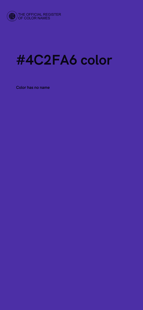 #4C2FA6 color image