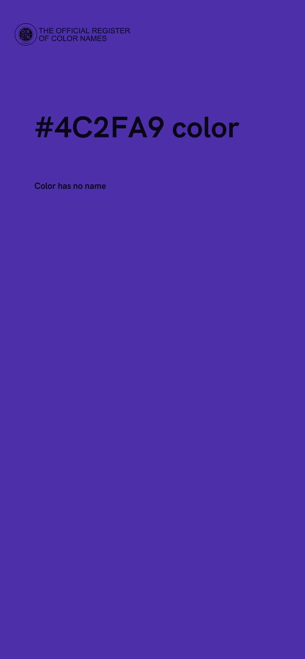 #4C2FA9 color image