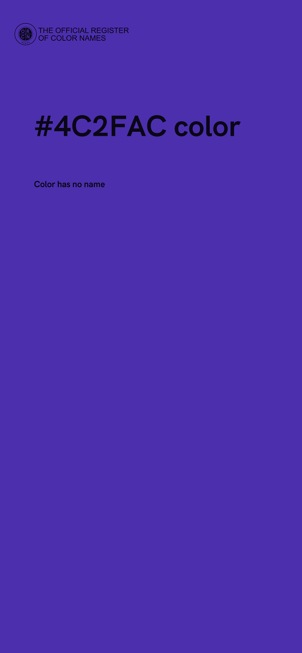 #4C2FAC color image