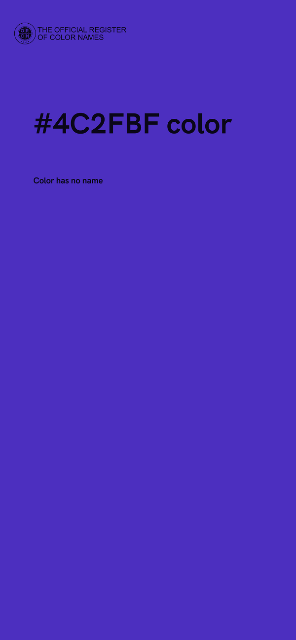 #4C2FBF color image
