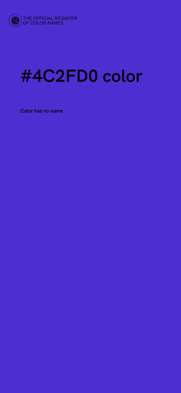 #4C2FD0 color image